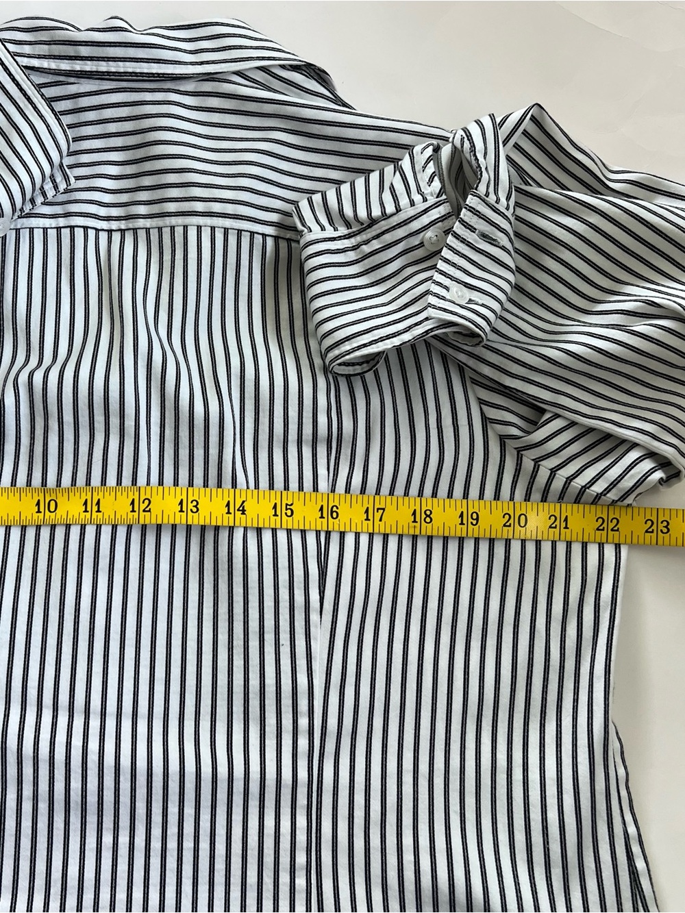 Lane Bryant preppy striped long sleeves blouse size 16 - Picture 6 of 7